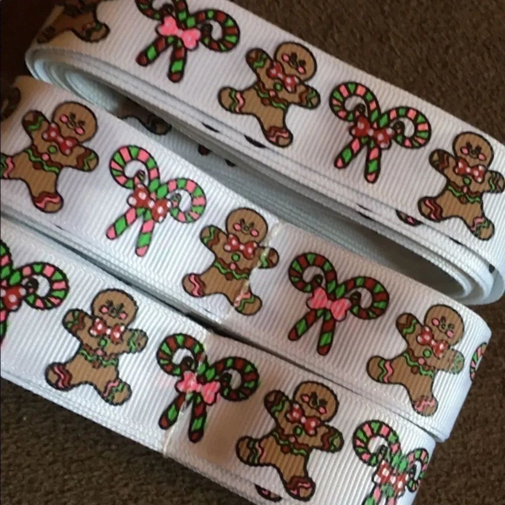 5/$20 grosgrain Ribbon 7/8” 5 yards ginger cookies